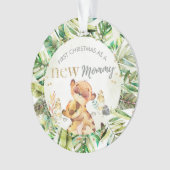 初めてのクリスマスは新しいママミーカート オーナメント (正面)