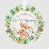 初めてのクリスマスは新しいママミーカート オーナメント (正面)