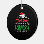 初めてのクリスマスは祖父として セラミックオーナメント (左)