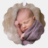 初めてのクリスマスは3人の家族として オーナメントカード (裏面)