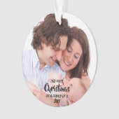 初めてのクリスマスは3人の家族として オーナメント (正面)