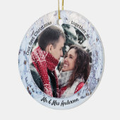 初めてのクリスマスはMr.Mr.Mrs.Holiday Photoとして セラミックオーナメント (左)