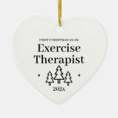初めてのクリスマスをエクササイズセラピスト セラミックオーナメント (正面)