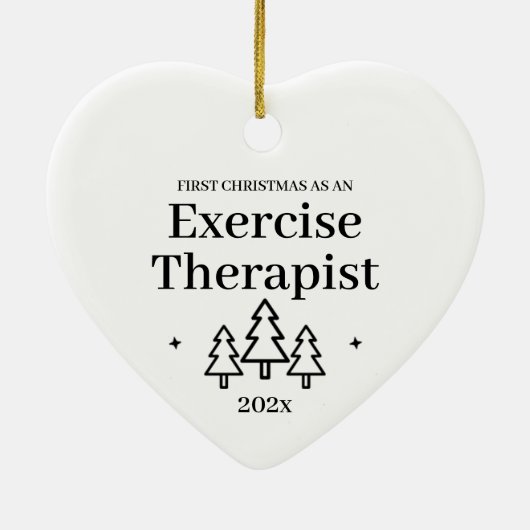 初めてのクリスマスをエクササイズセラピスト セラミックオーナメント (裏面)