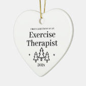 初めてのクリスマスをエクササイズセラピスト セラミックオーナメント (左)
