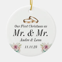 初めてのクリスマスをカップル結婚したオーナメントとして