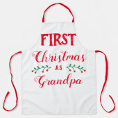 初めてのクリスマスをグランパとして エプロン (正面)