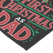 初めてのクリスマスをパパマッチングのクリスマス ショートテーブルランナー (コーナー)