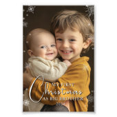 初めてのクリスマスをビッグブラザー フォトプリント            (正面)