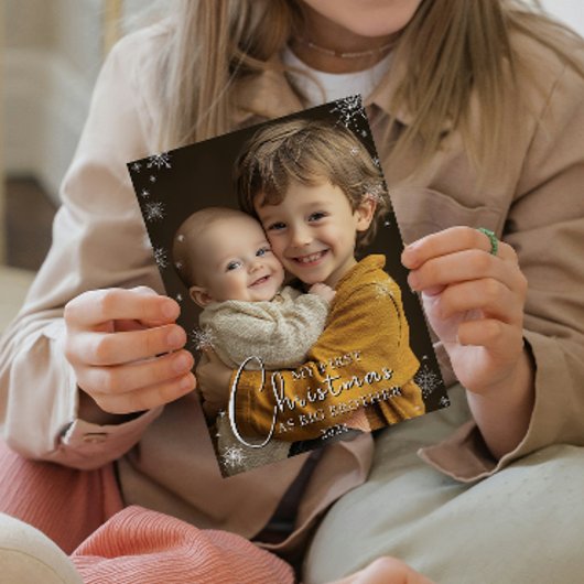 初めてのクリスマスをビッグブラザー フォトプリント           