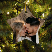 初めてのクリスマスをミセスの写真とモダンし結婚て オーナメント