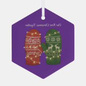 初めてのクリスマスを一緒に ガラスオーナメント (裏面)