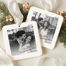 初めてのクリスマスを共に オーナメント 写真入り