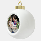 初めてのクリスマスを写真のミセスと同じ セラミックボールオーナメント (右)