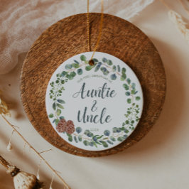 初めてのクリスマスを叔母と叔父として セラミックオーナメント