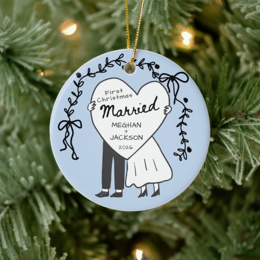 初めてのクリスマスを夫婦で オーナメント (ツリー)