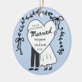初めてのクリスマスを夫婦で オーナメント (左)