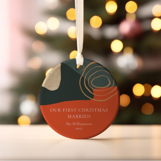初めてのクリスマスを夫婦で セラミックオーナメント