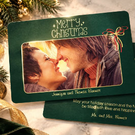 初めてのクリスマスを夫婦で 箔シーズンカード