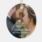 初めてのクリスマスを夫婦で Mr & Mrs オーナメント (左)