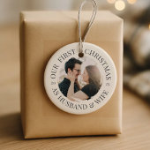 初めてのクリスマスを夫婦として セラミックオーナメント