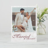 初めてのクリスマスを新婚カップルらしく シーズンカード (スタンド正面)