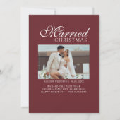 初めてのクリスマスを新婚カップルらしく シーズンカード (裏面)