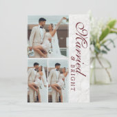 初めてのクリスマスを新婚カップルらしく シーズンカード (スタンド正面)