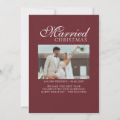初めてのクリスマスを新婚カップルらしく シーズンカード (裏面)