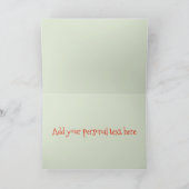 初めてのクリスマスを祖母として – ジンジャーブレッドマン シーズンカード (内部)