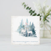 初めてのクリスマスを祖父母として森の鹿 シーズンカード (スタンド正面)