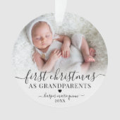 初めてのクリスマスを祖父母として2写真 オーナメント (正面)