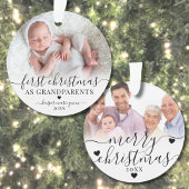 初めてのクリスマスを祖父母として2写真 オーナメント
