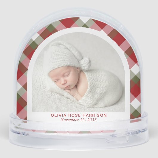 初めてのクリスマスを祖父母としてArchベビー写真 (裏面)