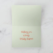 初めてのクリスマスを祖父母 – ジンジャーブレッドマン シーズンカード (内部)