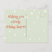 初めてのクリスマスを祖父母 – ジンジャーブレッドマン ポストカード (裏面)