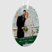 初めてのクリスマスを緑にする オーナメント (正面)