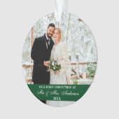 初めてのクリスマスを緑にする オーナメント (正面)