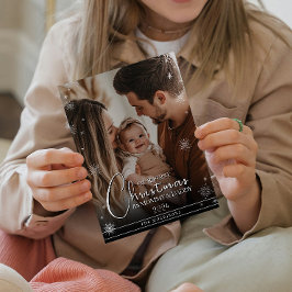 初めてのクリスマスを親としてカスタム写真 シーズンカード