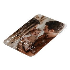 初めてのクリスマスを親として柔軟なフォトマグネット マグネット