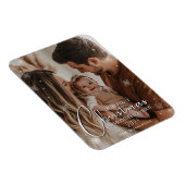 初めてのクリスマスを親として柔軟なフォトマグネット マグネット (右側)