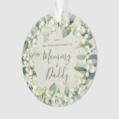 初めてのクリスマスを迎えたエレガントな両親の写真 オーナメント (正面)