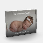 初めてのクリスマスアズおばあちゃん新生児 フォトブロック (左)