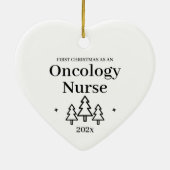 初めてのクリスマスアズオンコロジーナースハート セラミックオーナメント (裏面)