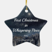 初めてのクリスマスインウィスパリングパインズオーナメント セラミックオーナメント (裏面)