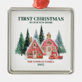 初めてのクリスマスインザニューホームウィンターボホ メタルオーナメント (正面)