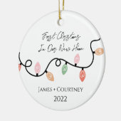 初めてのクリスマスインザニューホームオーナメント セラミックオーナメント (左)