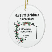初めてのクリスマスインザニューホームオーナメント セラミックオーナメント (左)
