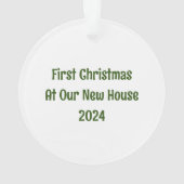 初めてのクリスマスインザニューホームキャットオーナメント オーナメント (裏面)