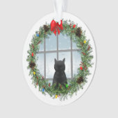 初めてのクリスマスインザニューホームキャットオーナメント オーナメント (正面)